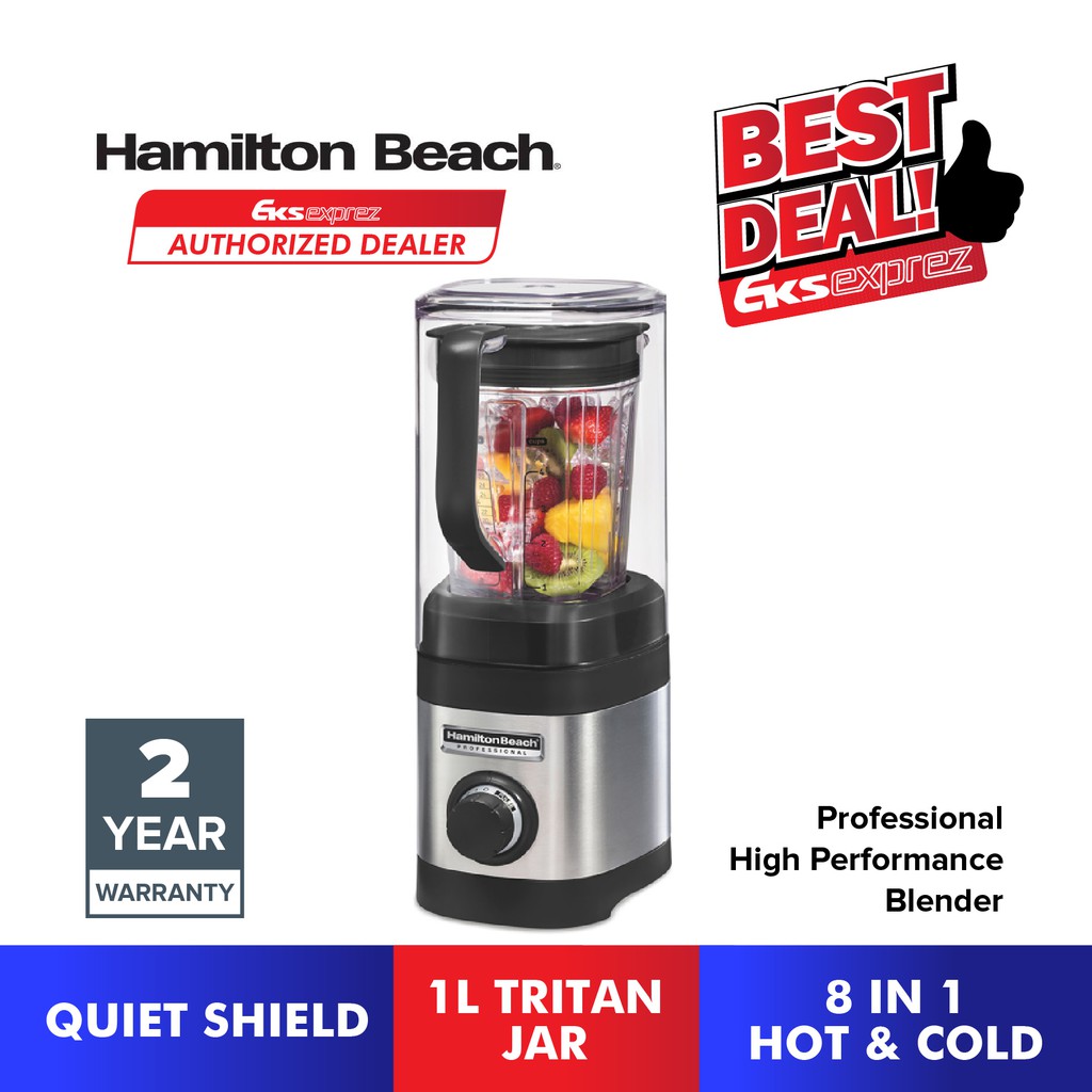 Hamilton Beach 8 In 1 Professional High Performance Blender With Quiet Shield Hot & Cold (1L) 58915-SAU