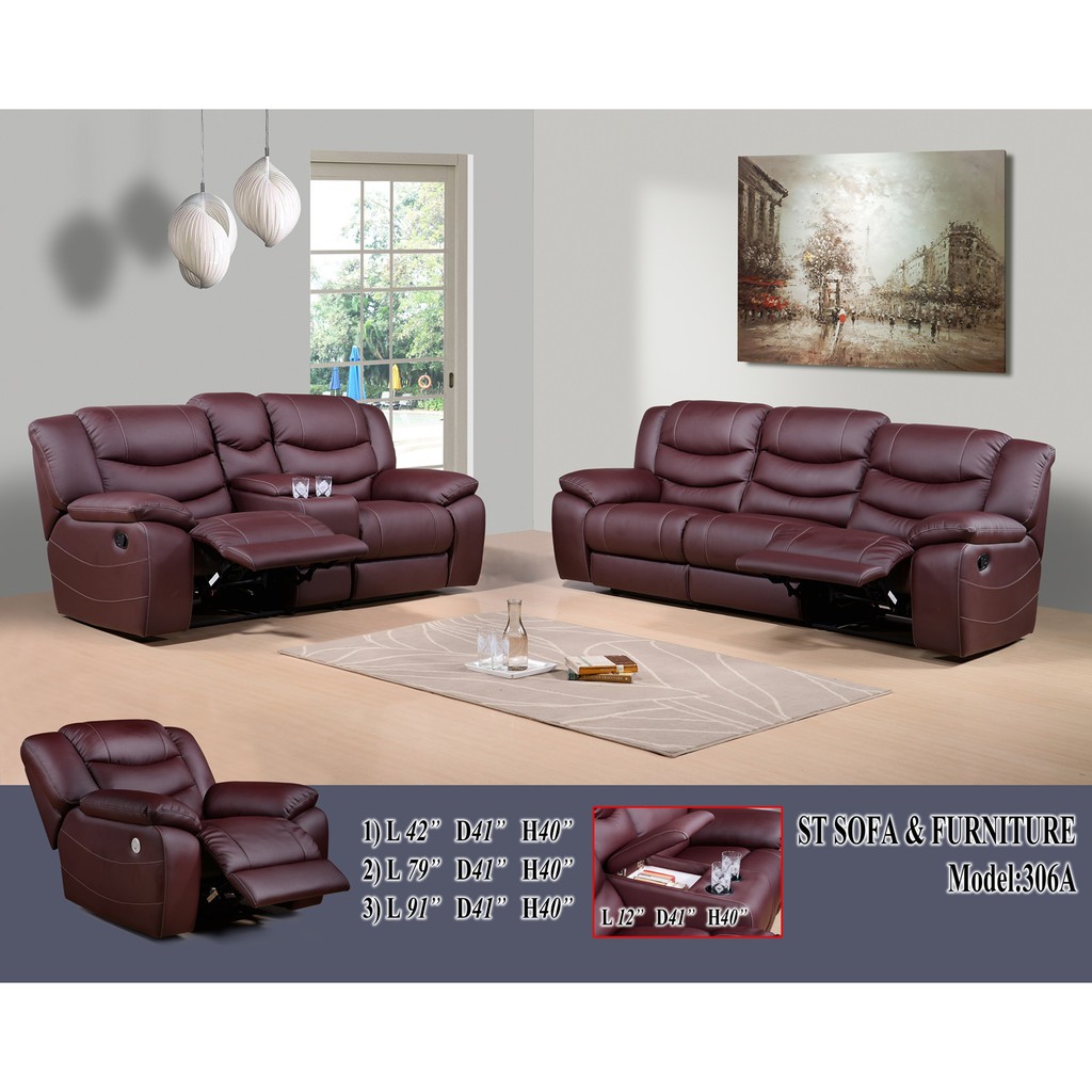 Recliner Leather Sofa Malaysia Baci Living Room