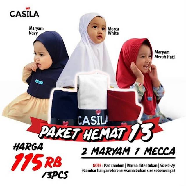 Savings Package Hijab Baby Maryam Mecca By Casila Baby 0 2y Shopee Malaysia