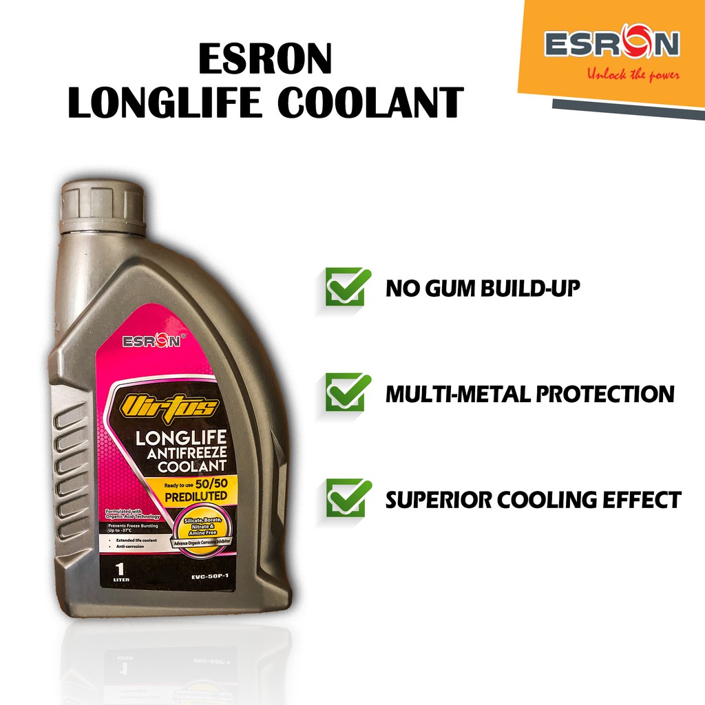 Coolant Longlife Concentrated Antifreeze and Corrosion Inhibitor 1Liter
