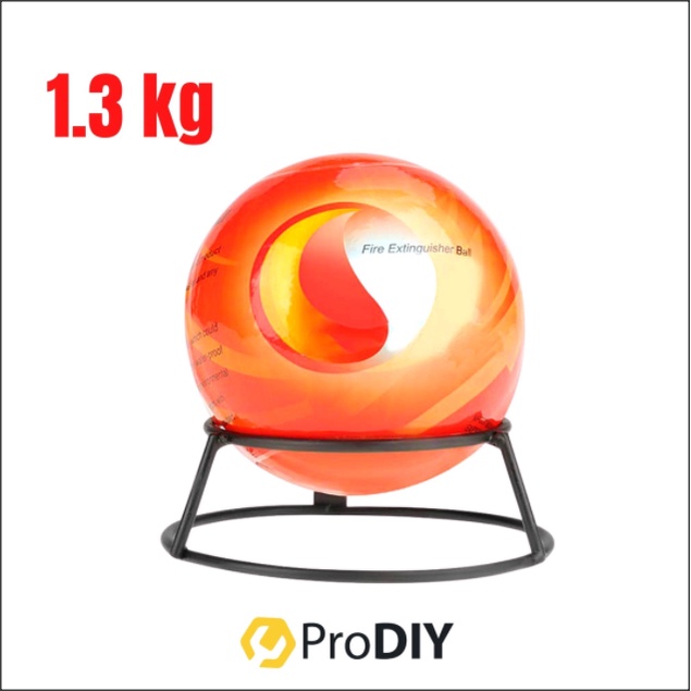 0.5KG Fire Extinguisher Ball Lightweight Safety Fire Extinguisher Ball Easy Throw Stop Fire Loss Tool with Wall Mounting Bracket 