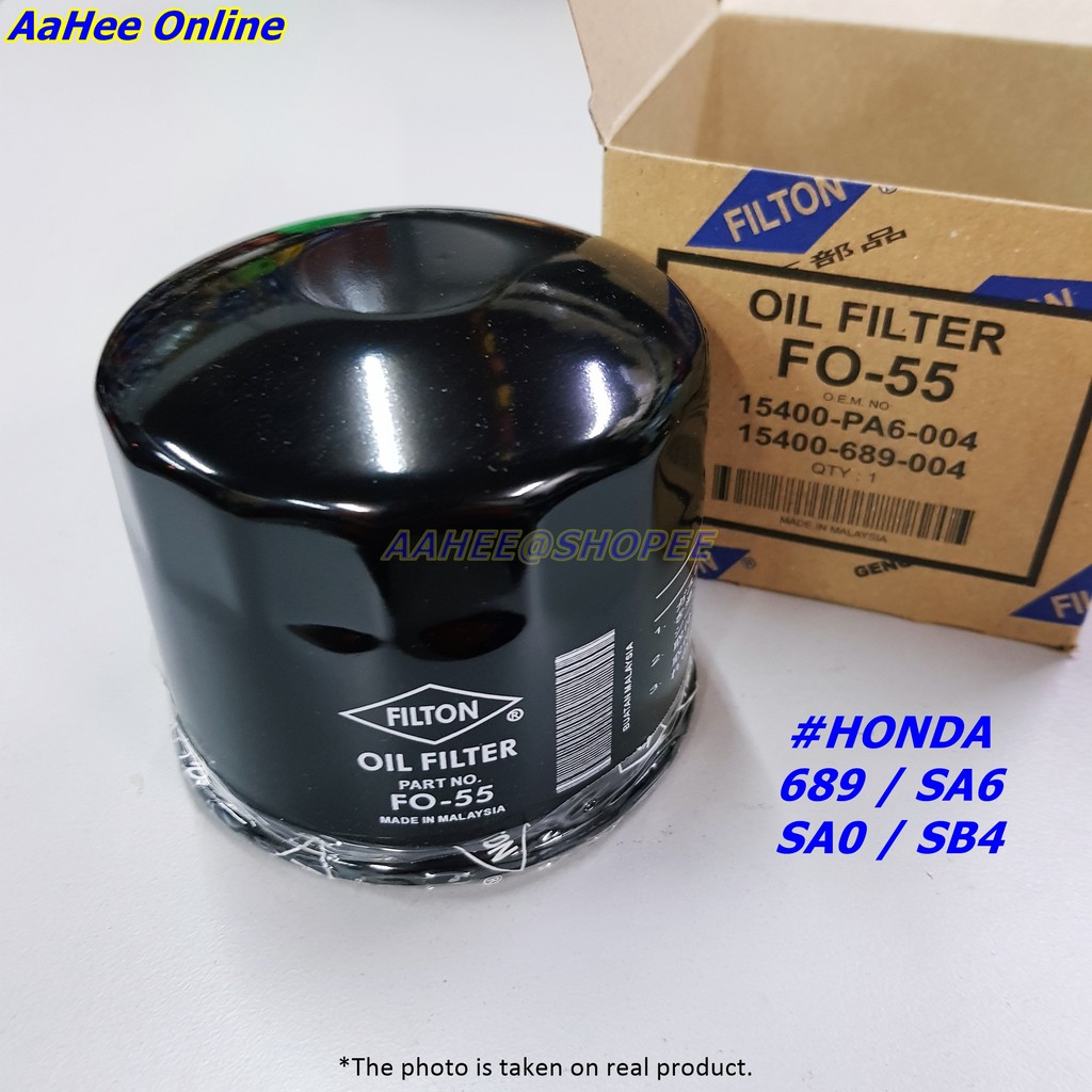 Oil Filter -Honda Accord Civic 689 SA6 SAO SB4 FO-55 15400-PA6