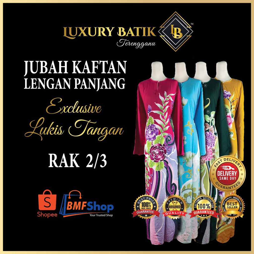 Buy Bs Rak 2 Jubah Baju Kaftan Lengan Panjang Exclusive Batik Lukis Tangan Terengganu Luxury Batik Bmfshop Hq Cotton Viral Seetracker Malaysia