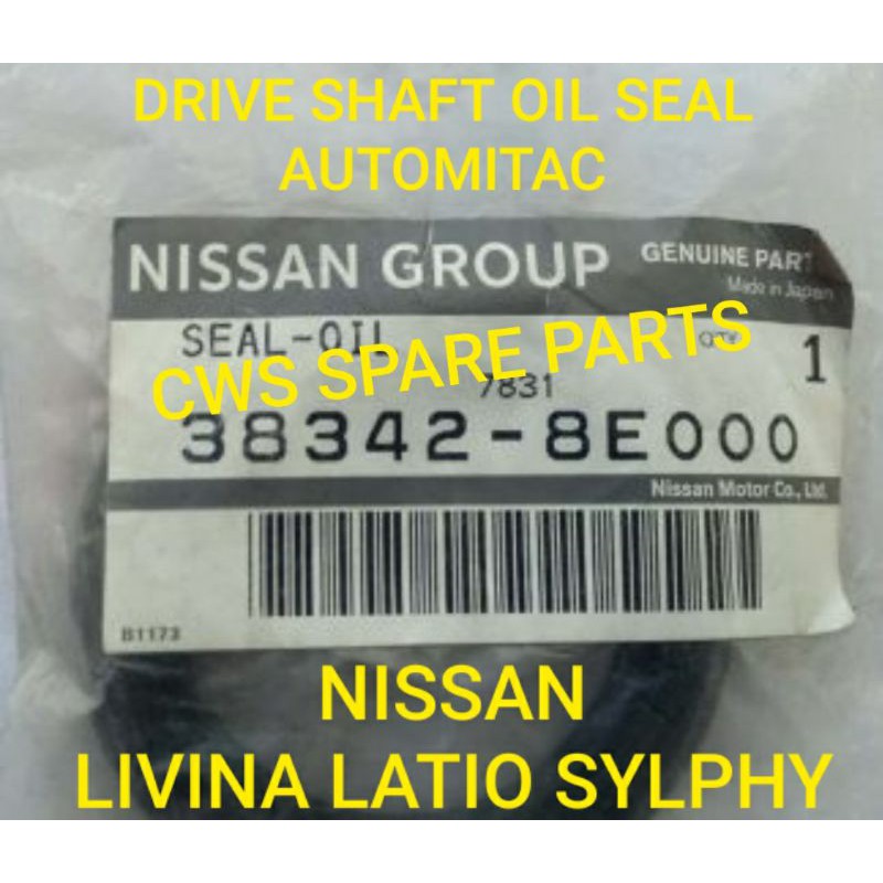 ORIGINAL JAPAN NISSAN DIFFER/DRIVE SHAFT OIL SEAL NISSAN LIVINA LATIO NV200 1.6CC 383428E000