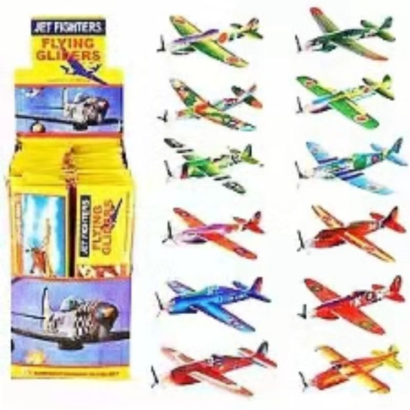 1Pcs Childhood Flying Gliders Glider Aeroplane/Mainan Kapal terbang