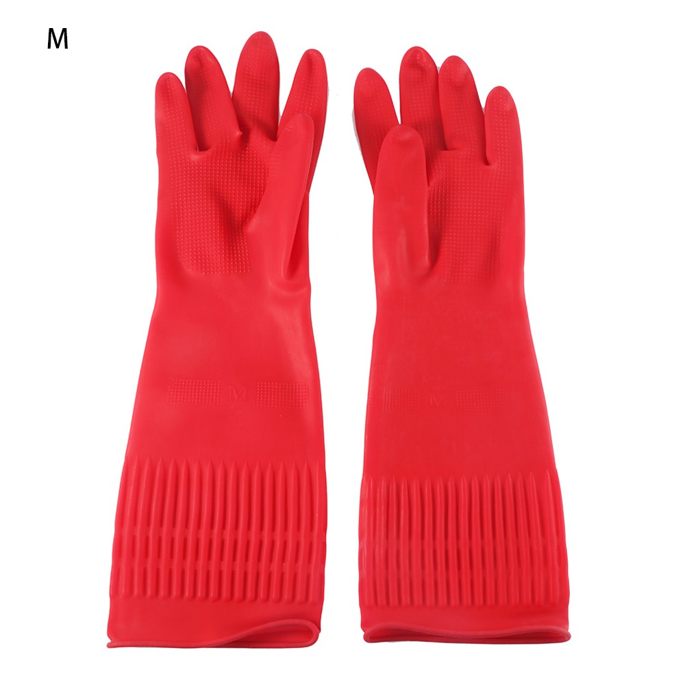 long sleeve rubber gloves