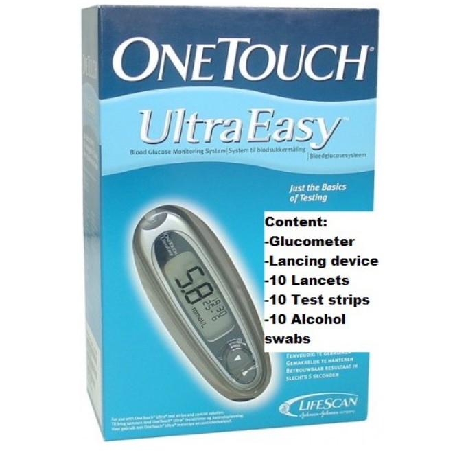 ULTRA EASY SET +10 TEST STRIPS + 10 LANCETS+10