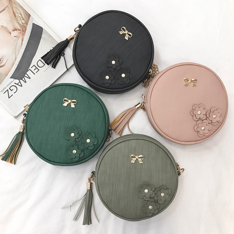 Ready Stockgrimo F4 Round Sling Bag Shoulder Beg Tangan Korea Bags Handbag Shopee Malaysia
