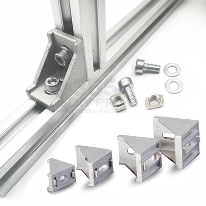 Aluminium L type Corner Bracket Fittings Corner Angle Bracket Connector