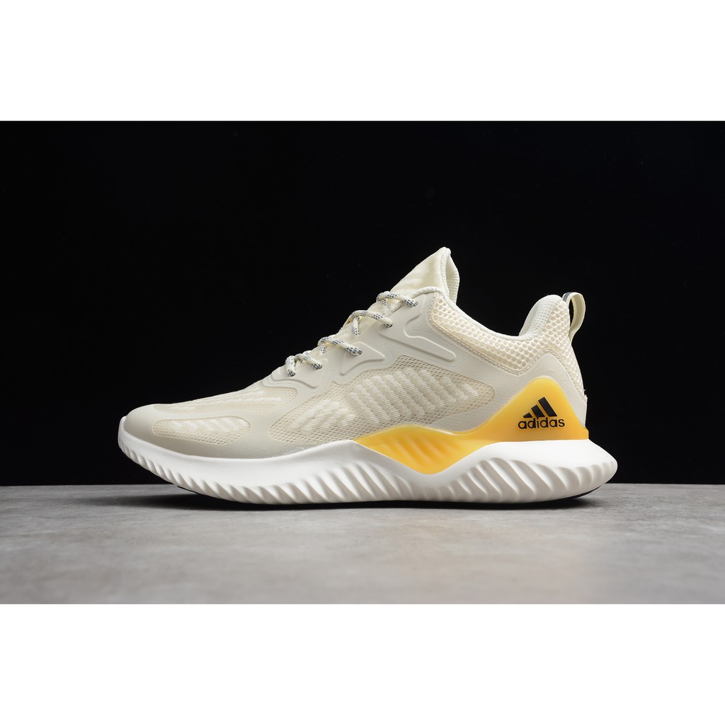 Adidas Alphabounce Beyond Race Yellow White Shoes B Shopee Malaysia