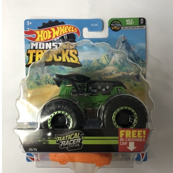 hot Wheels Monster Truck Ratical Racer | Shopee Malaysia