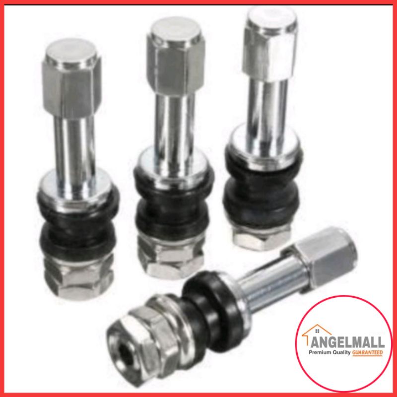 Car Auto Stainless Steel Clamp-In Tubeless Tyre Wheel Valves(Air Nut)