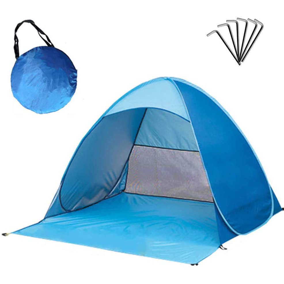 Beach Camping Tent Foldable Outdoor UV Lightweight Waterproof tent as Sun Shelter Children Family and Dog on Garden Beach Zenoplige Pop Up Tent