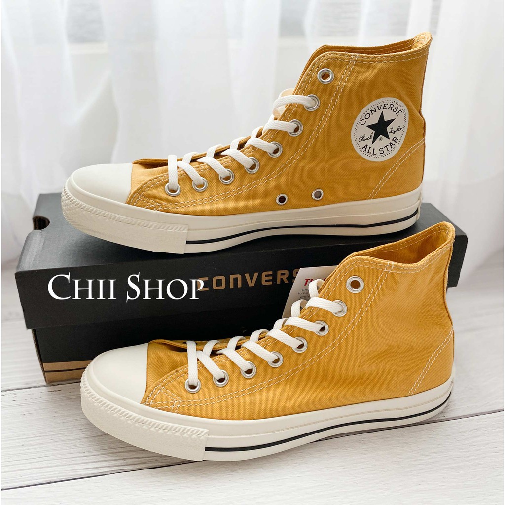 mustard yellow canvas shoes