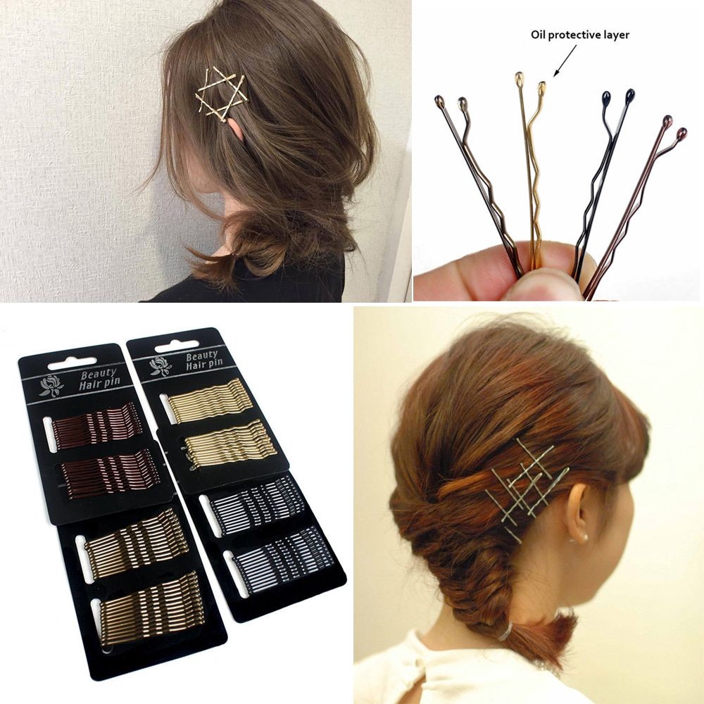 1Set(24PCS) Tools Salon Wave Hairpin Bobby Pin Barrette Hair Styling Clip |  Shopee Malaysia