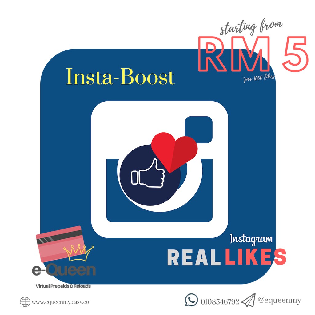 Insta-Boost (Real Likes) | Shopee Malaysia