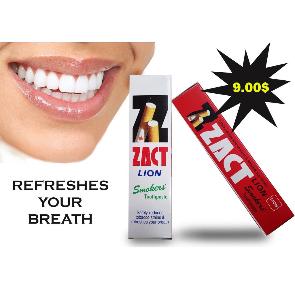 zact lion smokers toothpaste review