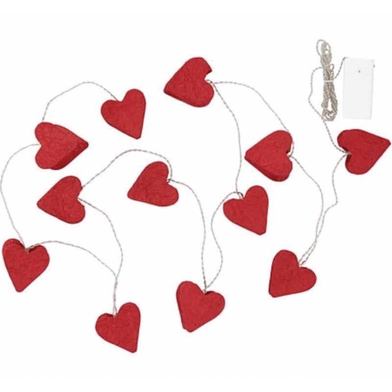 IKEA Cordless LED String Light Chain Holidays Decoration Red ONSKAN NEW 