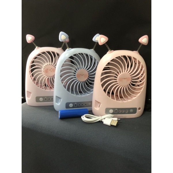 Ready Stock‼️Usb Small Fan Rechargeable Small Fan Portable Usb Student Dormitory可充电USB手持台式吊绳迷你小风扇/宿舍便携电扇/手提站立随身小电风扇