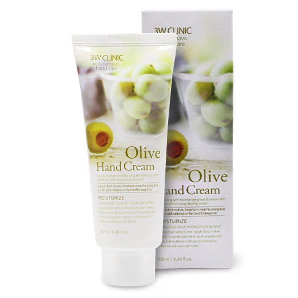 3W Clinic Olive Hand Cream Hand Care Moisturizing (100ml) | Shopee Malaysia