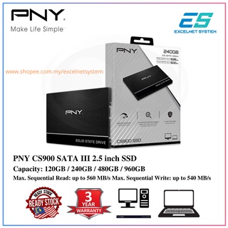 PNY CS900 120GB/240GB/480GB/960GB SSD