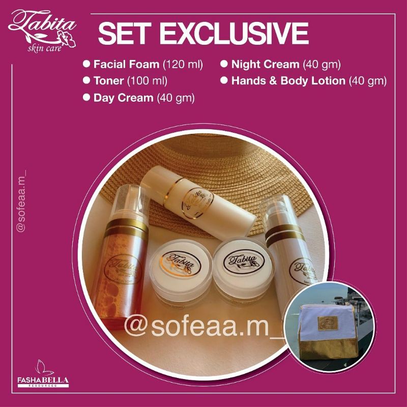 Set Exclusive Original Tabita Skincare By Sofeaa M Shopee Malaysia