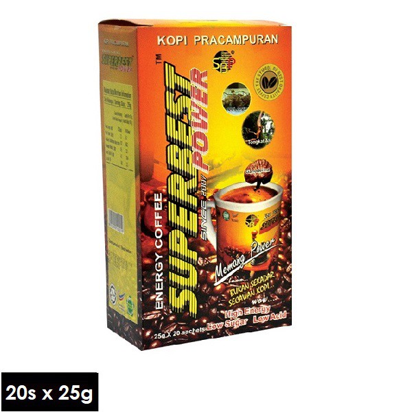 Kopi SuperBest Power Energy Coffee (25g x 20sachets) | Shopee Malaysia