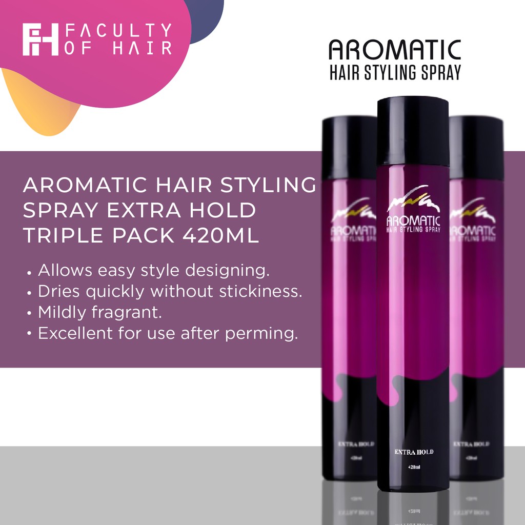 Aromatic Hair Styling Spray Extra Hold (420ml) | Shopee Malaysia