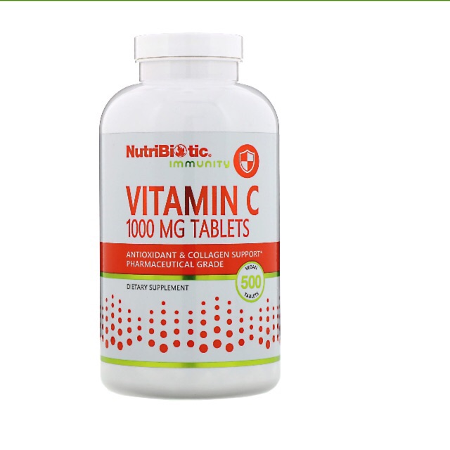 Nutribiotic Vitamin C 1000mg 500 Vegan Tablets Shopee Malaysia