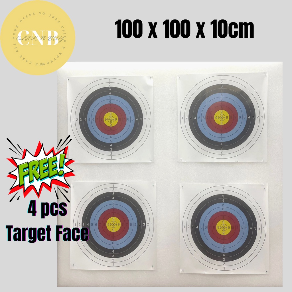 45 45 cm Papier Target Set Jagdübungszubehör Soft EVA Archer Foam Target 