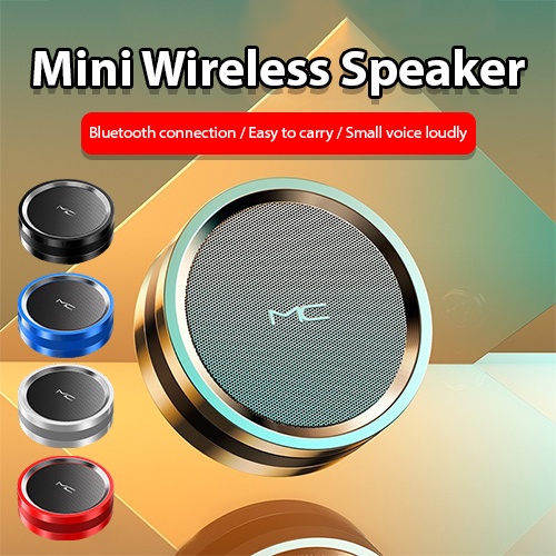 MC Bluetooth Speaker Mini Outdoor Portable Gadget Slim Body High Quality Subwoofer