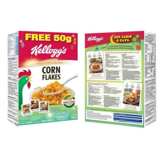 Kellogg's Corn Flakes 275g+50g Expiry 01/2020 Shopee Malaysia