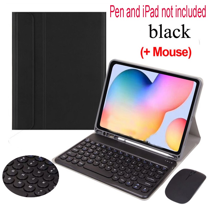 shopee: Galaxy Tab S6 Lite Case with Keyboard For Samsung Galaxy Tab S6 Lite 10.4 2022 SM-P613 SM-P619 magnetic Wireless Bluetooth Keyboard mouse Cover Cases Casing (0:7:color:black + mouse;1:0:model:S6 Lite 10.4 2022 SM-P613/P619)
