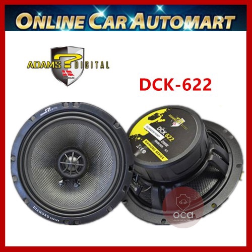 Adams Digital Diamond Series DCK-622 6.5inch 2-Way Coaxial Car Speaker (200W)