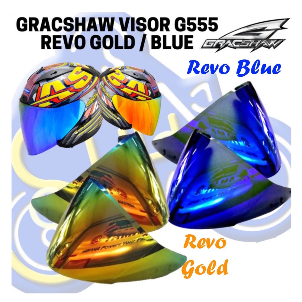 Gracshaw Siang Malam Visor G535 G555 Geomax Visor Original (Visor Only)