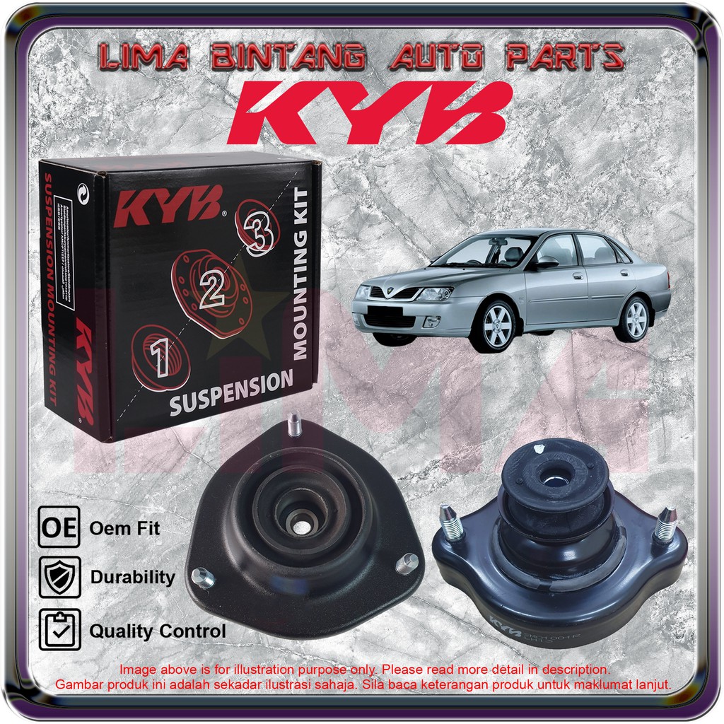 1pair Proton Waja Mmc Campro Front Rear Absorber Top Mounting Strut Mount Kayaba Kyb Shopee Malaysia