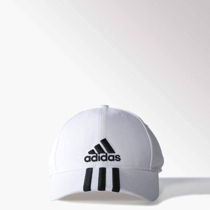 Adidas 3 Stripes Performance Cap White | Shopee Malaysia