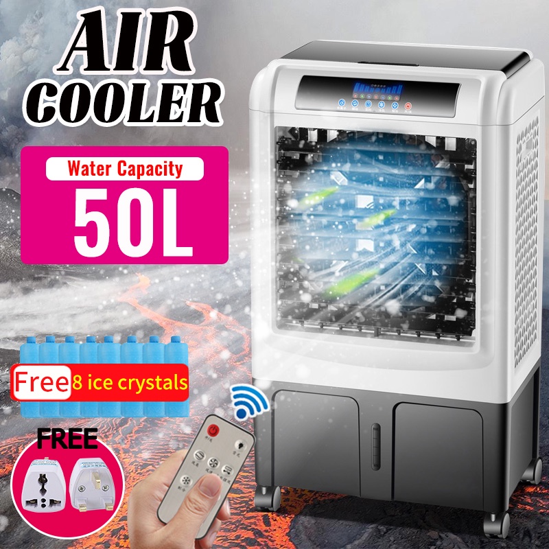 [💕Buy 1 get 9 gift] air cooler 50L portable air conditioner 3 speed adjustable remote control air conditioner冷風扇