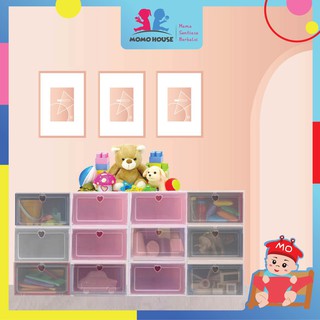 Storage Box Colourful PP Plastic Shoes Box Toy Box Colourful Transparent Plastic Storage Box