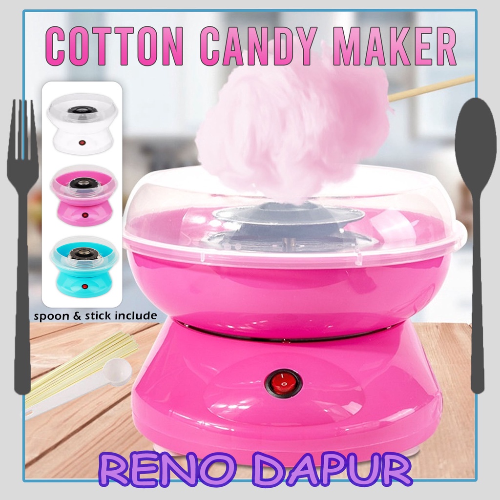 Electric Cotton Candy Maker Mini DIY Sugar Candy Cloud Candy Floss Making Machine Gula-Gula Kapas Mesin