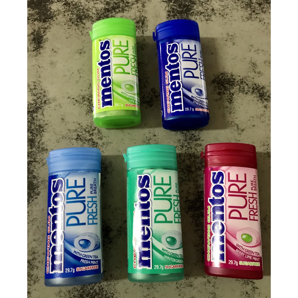 Mentos Pure Fresh Chewing Gum Cool Chews Shopee Malaysia