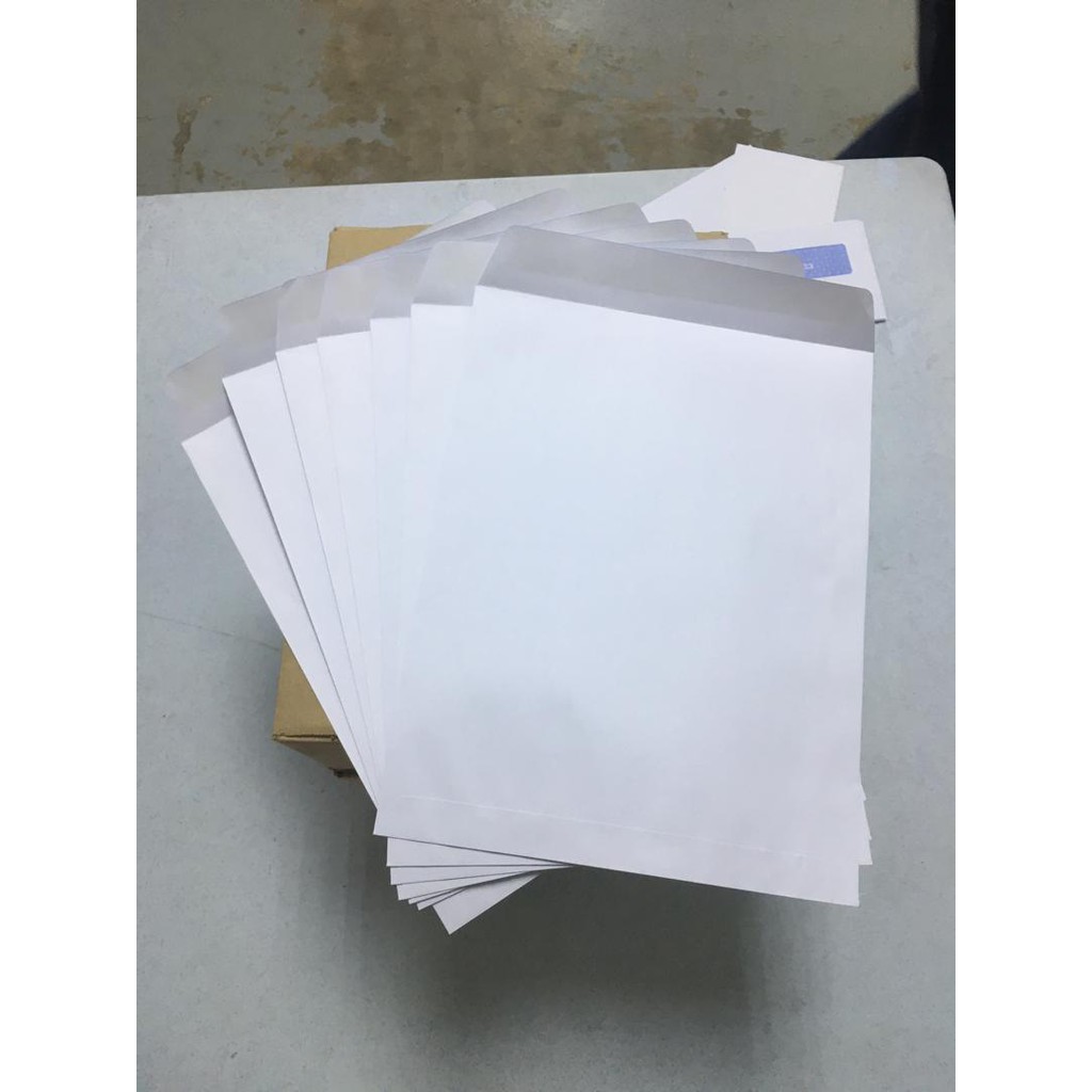 Butterfly Envelopes White Color Sampul Surat Putih Size 10 X 13 254mm X 330mm Fit A4 250 Pcs Per Box