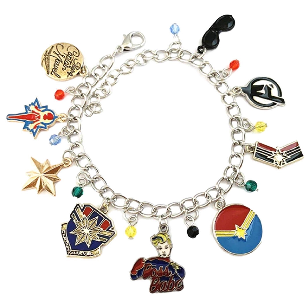 Harry Potter Slytherin 11 Themed Charms Assorted Metal Charm Bracelet