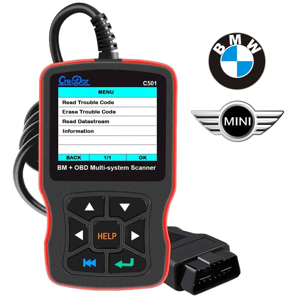 Creator C501 OBD2 Scanner for BMW & Mini Cooper Check Engine Light EPB