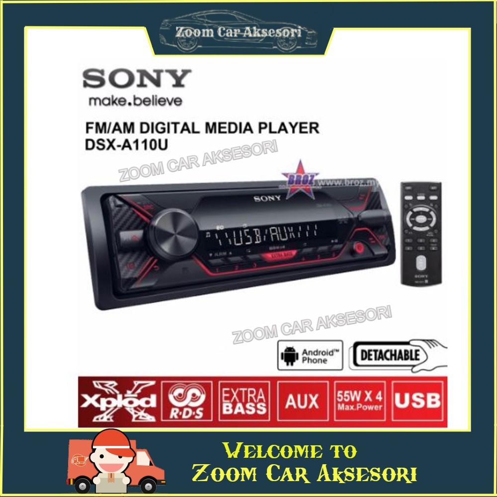 Kenwood Sony JVC Carrozzeria Oem USB MP3 Aux Bluetooth Radio Receiver  Single Din Player | Shopee Malaysia