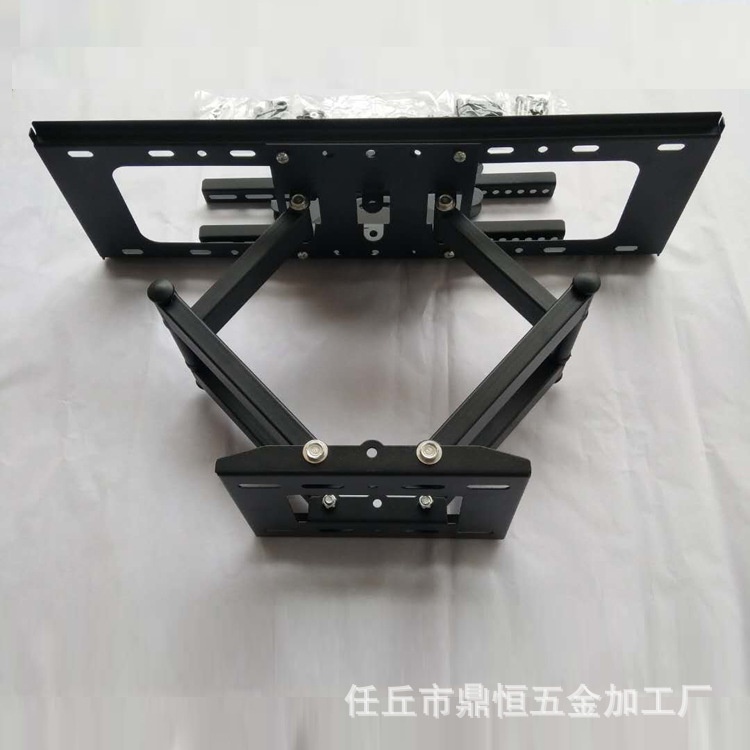 Factory Production up and down Adjustable TV Telescopic Rotary Rack Double-Arm Swing Wall-Mounted Display Bracket