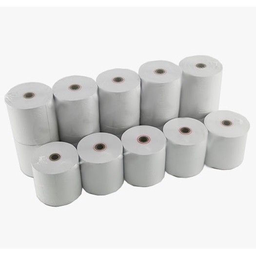 10 Rolls White Paper Roll Receipt (57mm X 65mm X 12mm) Shopee Malaysia