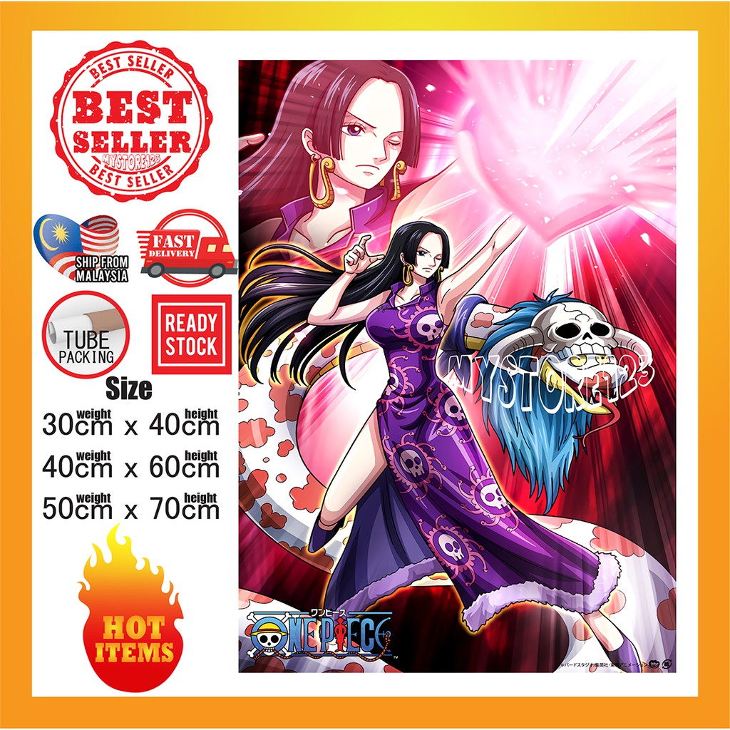 【READY STOCK】One Piece Poster 20 Luffy Mugiwara Straw Hat Yonko Kaido