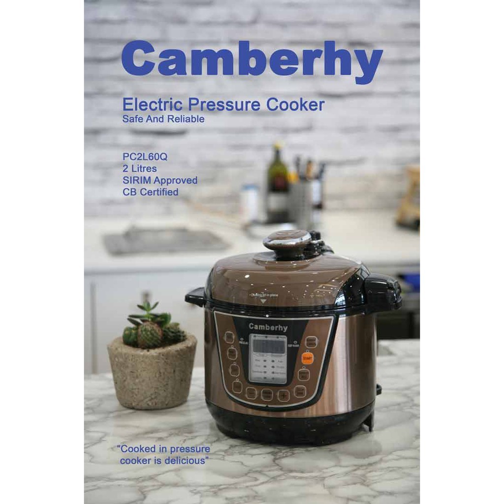 Camberhy Electric Pressure Cooker Mini 2L Sirim Approved (Periuk Tekanan Elektrik) 电压锅