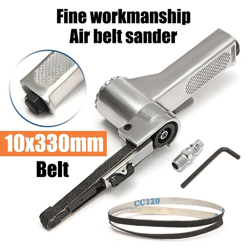 20mm x 520mm Air Belt Sander Sanding Buffing Pneumatic Tool For Metal 3 Belts 
